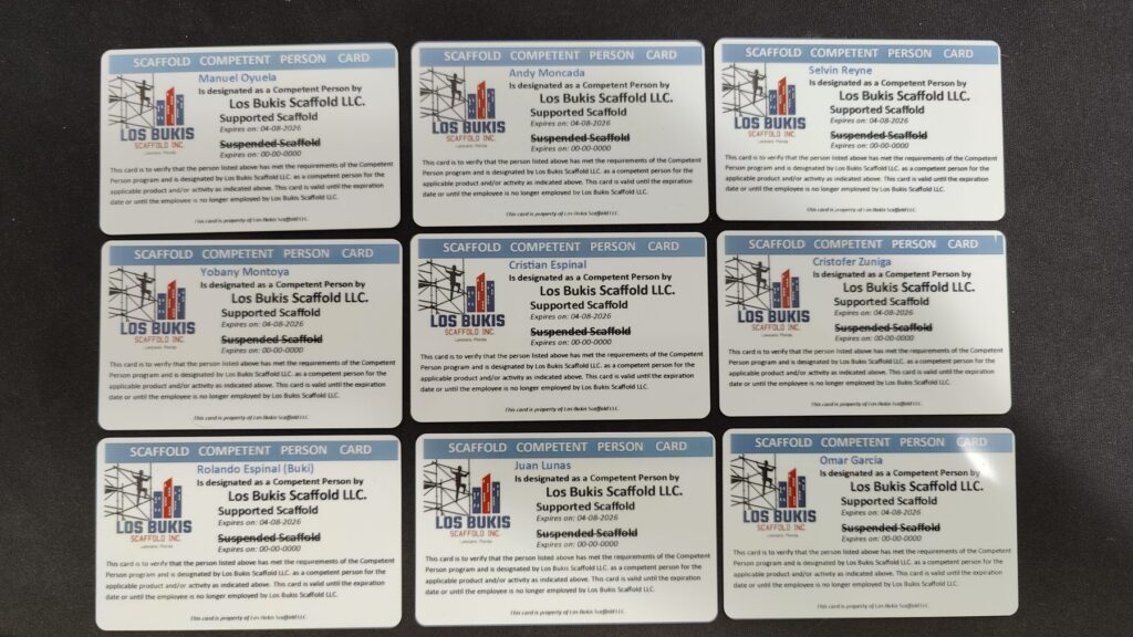 Printed wallet ID cards